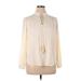 Lands' End Long Sleeve Blouse: Ivory Tops - Women's Size 14 Petite