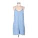 Splendid Casual Dress - Slip dress: Blue Dresses - Women's Size Medium