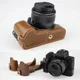 Genuine Real Leather Protect Half Case Grip for Canon Eos M50 Camera