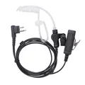 2 Pin Earpiece Headset Covert Acoustic Tube Earpiece Headset Mic for MOTOROLA