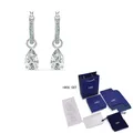 ATTRACT-Boucles d'oreilles en or blanc pour filles accessoires de mode ensolemagiques cristal