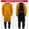 Leather Suede Electric Welding Protective Suit Anti-fire Scald Proof Flame Retardant Heat Insulation