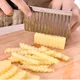 Stainless Steel Wavy Knife Potato Chip Slicer Dough Vegetable Fruit Chopper French Fry Maker Tools