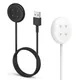 Cavo di ricarica USB da 3,3 piedi per Google Pixel Watch 2/Watch 3 Accessori per dock di ricarica sostitutivo per caricabatterie portatile bianco/nero