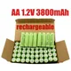 AA battery 100% original 1.2 V AA battery 3800 MAH Ni MH battery can be used for LED MP3 lamp