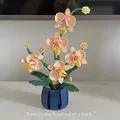 Décennie s de Construction Orchidée Bouquet de Fleurs Modèle de Plante Bonsaï Briques