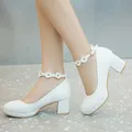 Hot Girls High heel Shoes Kids Princess Sandals Fashion Flowers Women's Platform Pumps High Heels
