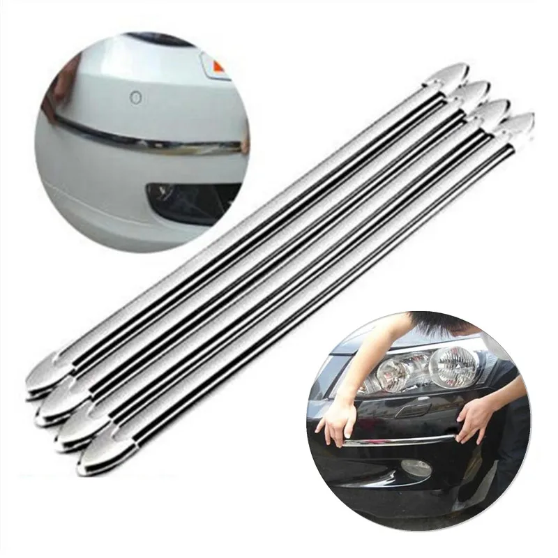 Auto SUV Rand Anti-kollision Streifen Stoßstange Schutz Schutz Bar Anti-Rubbing Schaben Stoßstange Crash Styling Formteile 4 stücke Image