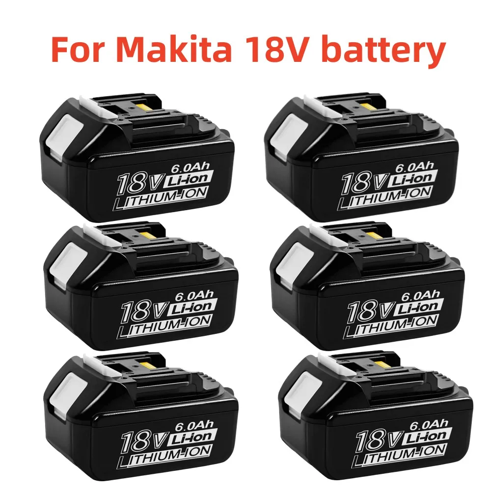 8000mah für makita 18v batterie wiederauf ladbare elektro werkzeuge batterie 18v makita mit led li-ion ersatz lxt bl1830 bl1860 bl1850 Image