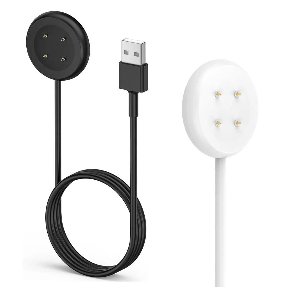 3,3 Fuß langes USB-Ladekabel für Google Pixel Watch 2/Watch 3, Ladegerät, Ersatz-Ladestation, Zubehör, tragbar, Weiß/Schwarz Image