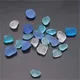 Blue Purple Jewelry Pendant Decor Sea Beach Glass Beads Bulk 10-16mm for Crafts Jewelry Making or