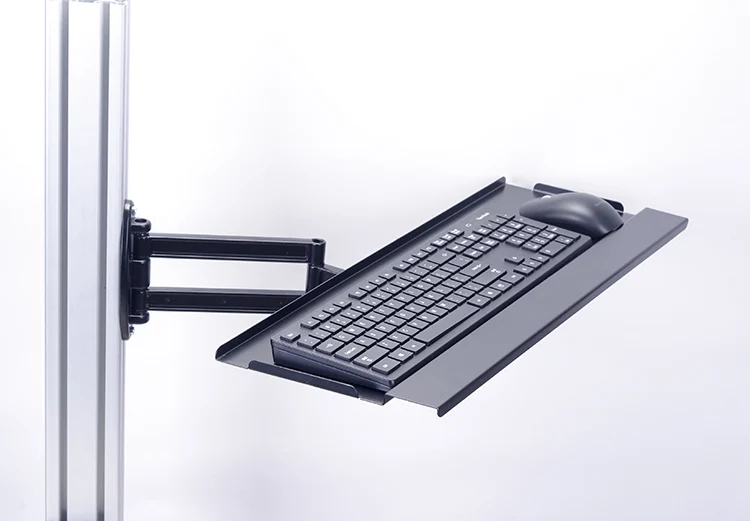 Aluminium Tastatur Maus Tablett Dreh Halter Wand Tastatur Ständer Halterung Für Simracing MOD Racing Game Simulator Image