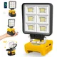 5200LM Portable 48W LED Work Light Cordless Work Light Adjustable Base Rechargeable LED Flood Light