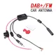 Tupfen fm auto stereo antenne antenne splitter kabel adapter 12v radio signal verstärker antenne