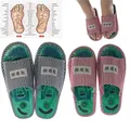 Pantoufles d'acupuncture pour massage des pieds chaussures de santé sandales magnétiques