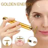 Energie 24 Karat Gold t Beauty Bar Gesichts walze Massage gerät T-Form Energie Beauty Bar Puls