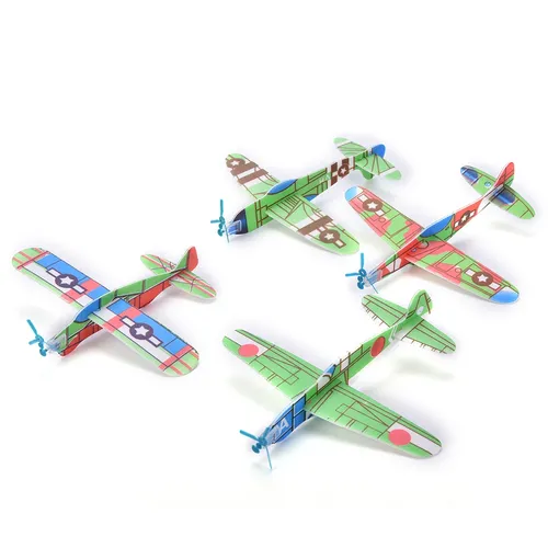 12 Teile/satz Schaum Segelflugzeug Prop Fliegen Segelflugzeuge Flugzeug Flugzeug Kinder Kinder DIY