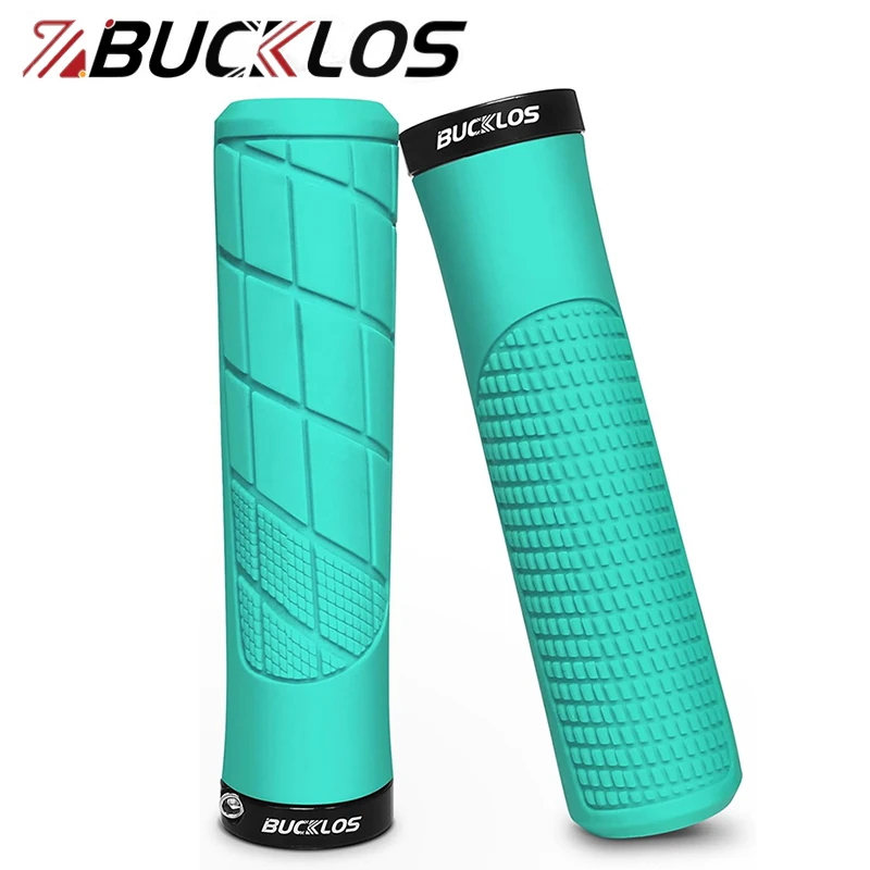 Bucklos mtb gummi lenker griffe weiche rutsch feste lenker verriegelung griffe stoß dämpfende Mountainbike griffe Fahrrad zubehör Image