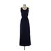 Gap Casual Dress Scoop Neck Sleeveless: Blue Solid Dresses - Women's Size Small