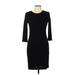 H&M Casual Dress - Bodycon: Black Solid Dresses - Women's Size Medium