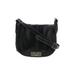 Fossil Leather Crossbody Bag: Pebbled Black Solid Bags