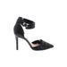 Vince Camuto Heels: D'Orsay Stilleto Cocktail Party Black Print Shoes - Women's Size 8 1/2 - Closed Toe