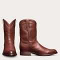 Tecovas Men's The Earl Roper Boots, Round Toe, 10" Shaft, Bourbon, Calfskin, 1.125" Heel, 8 D