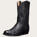 Tecovas Men's The Wyatt Cowboy Boots, Round Toe, 12" Shaft, Midnight, Ostrich, 1.5" Heel, 12.5 D