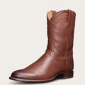 Tecovas Men's The Earl Roper Boots, Round Toe, 10" Shaft, Bourbon, Calfskin, 1.125" Heel, 11.5 D