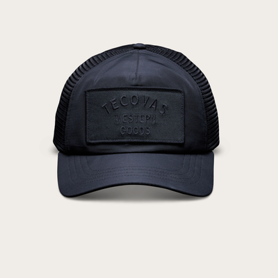 Tecovas Western Goods Trucker Hat, Black, Polyester
