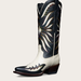 Tecovas Women's The Annie Cowgirl Boots, Snip Toe, 14" Shaft, Midnight/Antique White, Bovine, 2" Heel, 11 B