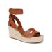 Callia Wedge Sandal - Brown - Franco Sarto Heels