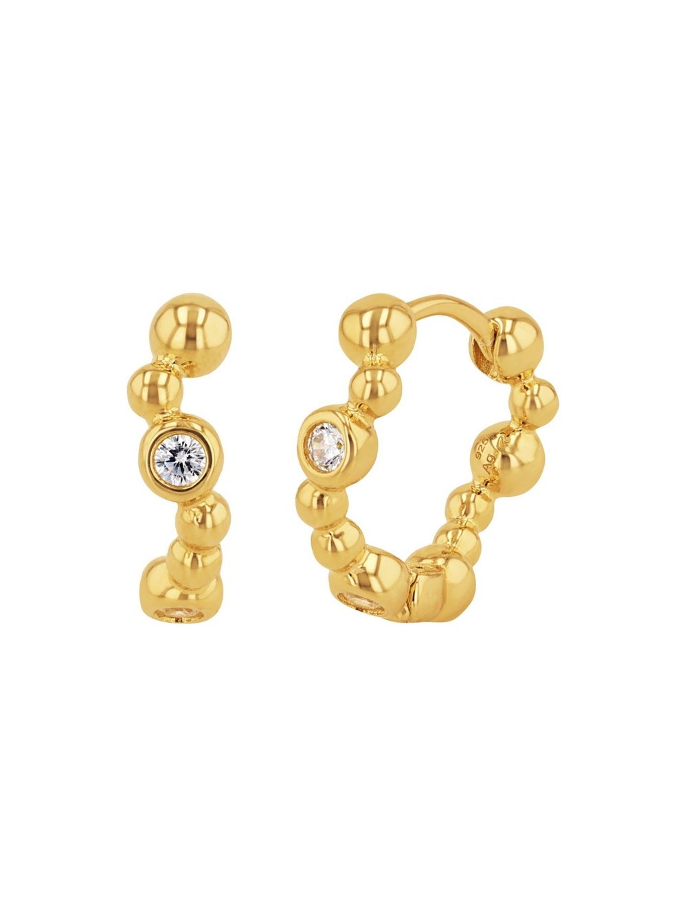 NOELANI Creolen Damen gold, ONE SIZE Image