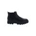 Franco Sarto Ankle Boots: Black Print Shoes - Women's Size 11 - Almond Toe
