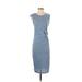 Splendid Casual Dress - Sheath: Blue Solid Dresses - Women's Size X-Small