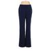 Kasper Dress Pants - High Rise Flared Leg Trouser: Blue Bottoms - Women's Size 2 Petite