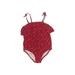 OshKosh B'gosh One Piece Swimsuit: Red Hearts Sporting & Activewear - Size 3Toddler