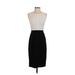 BCBGMAXAZRIA Casual Dress - Sheath Crew Neck Sleeveless: Black Solid Dresses - Women's Size 2