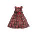 Nanette Lepore Special Occasion Dress - Fit & Flare: Red Plaid Skirts & Dresses - Kids Girl's Size 6X