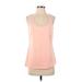 Lands' End Sleeveless T-Shirt: Pink Tops - Women's Size Small