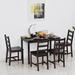 Red Barrel Studio® 5 Piece Dining Room Table Set, Wooden Kitchen Table & Chairs | Wayfair 0F49A8006B3641EA8581CAD5A6D848FF