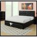 Red Barrel Studio® Markease Vegan Leather Platform Storage Bed Upholstered/Faux leather in Black | 42 H x 60 W x 80 D in | Wayfair