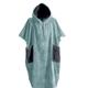 Poncho de plage adulte en coton velours Bleu Arctic S/M