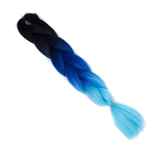 Häkelhaare Jumbo Box Zöpfe Schatten Synthetische Haare 24 Zoll Geflochtenes Haar 6St 3 Stück 1pc Image