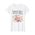 Nana Love Floral für Oma Frauen Muttertag Weihnachten T-Shirt