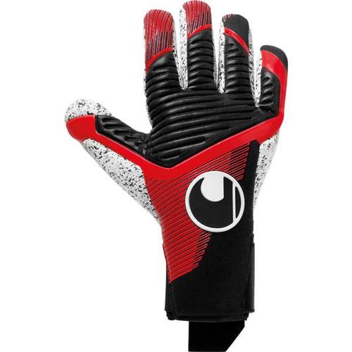 UHLSPORT Herren Handschuhe Powerline Supergrip+ Finger Surround, Größe 7,5 in schwarz/rot/weiß