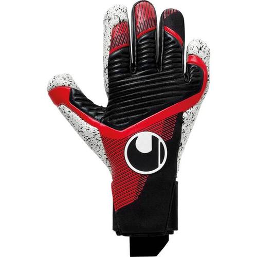 UHLSPORT Herren Handschuhe Powerline Supergrip+, Größe 8,5 in schwarz/rot/weiß