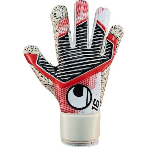 UHLSPORT Herren Handschuhe Powerline Supergrip+ HN, Größe 7,5 in schwarz/rot/weiß