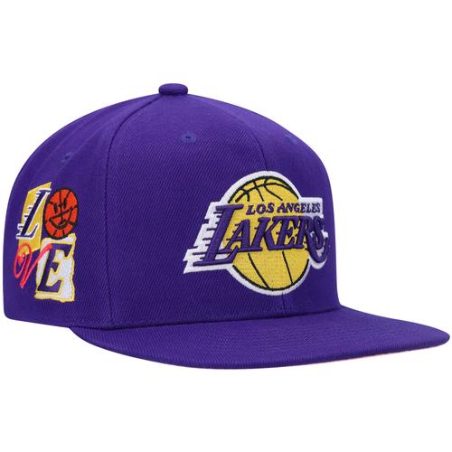 Lila Los Angeles Lakers All Love Snapback-Mütze von Mitchell & Ness für Herren