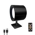 1/2 pz luce per quadri luci a parete a led con telecomando, lampada con sensore a forma di disco ricaricabile a batteria, luce cordless magnetica dimmerabile tricolore con rotazione a 360° per comodino della camera da letto